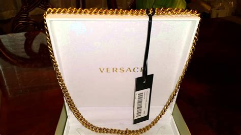 faux versace necklace|Versace necklace real.